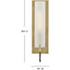 Ryden 1 Light 4.5 inch Heritage Brass Sconce Wall Light in Etched White