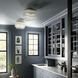 Vaughn 3 Light 16 inch Aged Brass Pendant Ceiling Light