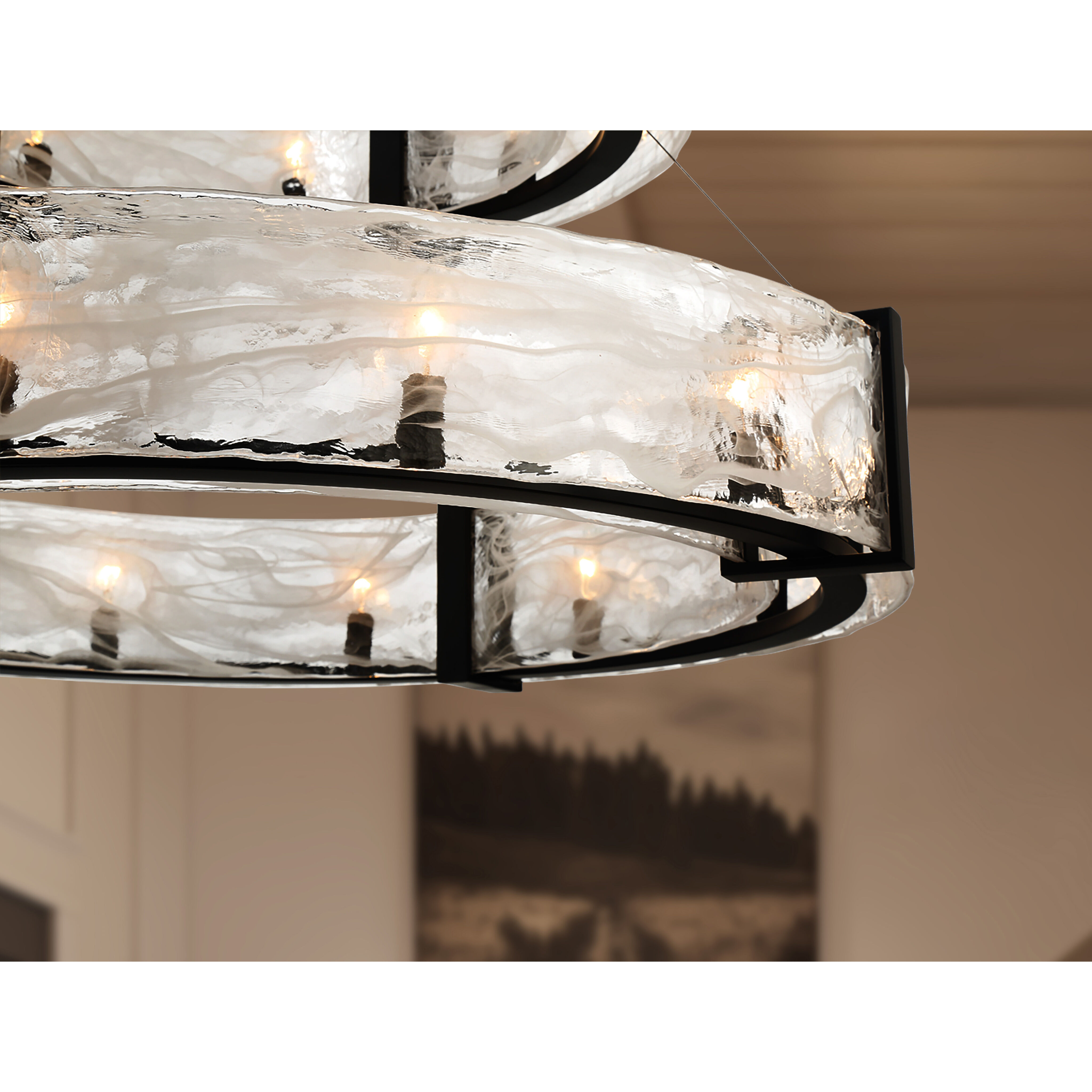 Cloud Break 20 Light 40 inch Coal Pendant Ceiling Light