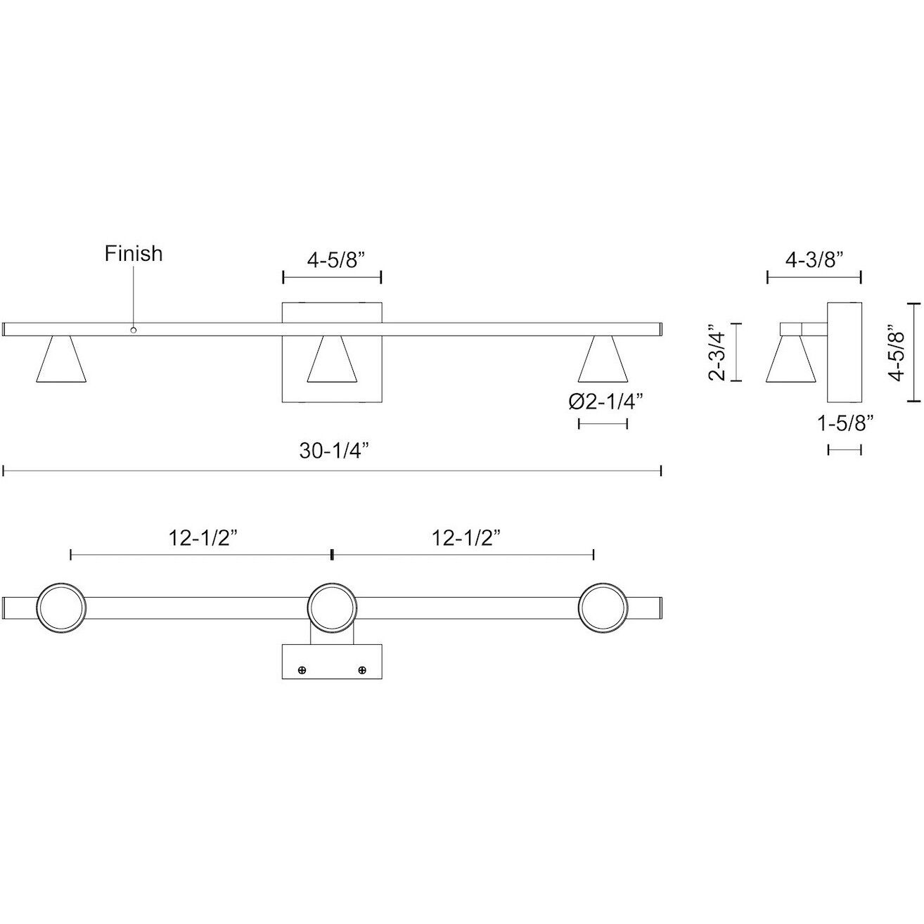 Dune Vanity Light Wall Light in Brushed Nickel