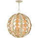 Tartufo 4 Light 19.25 inch Coco Cream Chandelier Ceiling Light