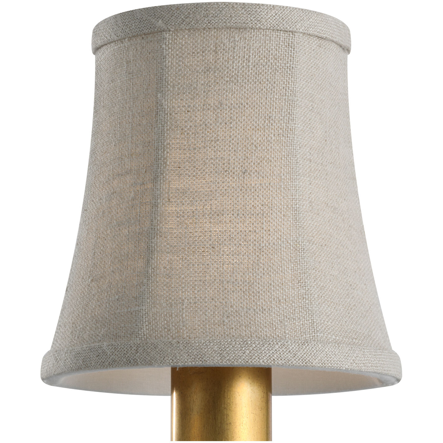 Visual Comfort Clip Natural Linen Bell Empire 4.25 inch Empire Shade, 4in