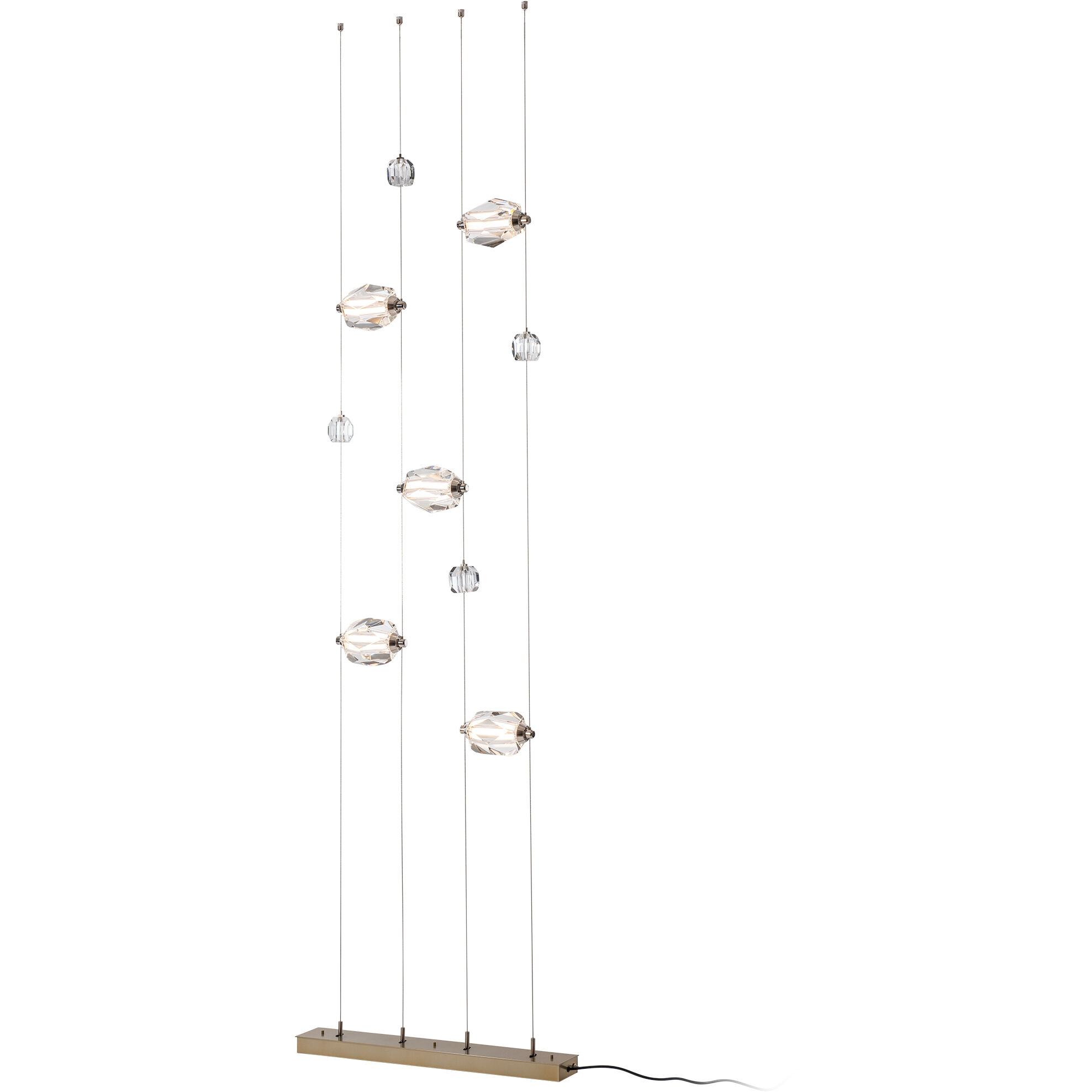 Gatsby LED 27.5 inch Modern Brass Floor-to-Ceiling Plug-in Lamp Ceiling Light