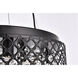 Tully 8 Light 20 inch Black Pendant Ceiling Light