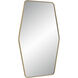 Mocha 40 X 26 inch Satin Brass Wall Mirror