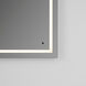 Track 36 X 36 inch Black LED Lighted Mirror, Vanita by Oxygen