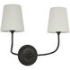 Thomas O'Brien Vendome Cordless Double Sconce Wall Light