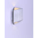 Alumilux Facet LED 8.5 inch Satin Aluminum Outdoor Wall Mount
