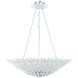 Broche 8 Light 30 inch Matte White Chandelier Ceiling Light