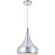 Circa 1 Light 11.5 inch Burnished Nickel Pendant Ceiling Light