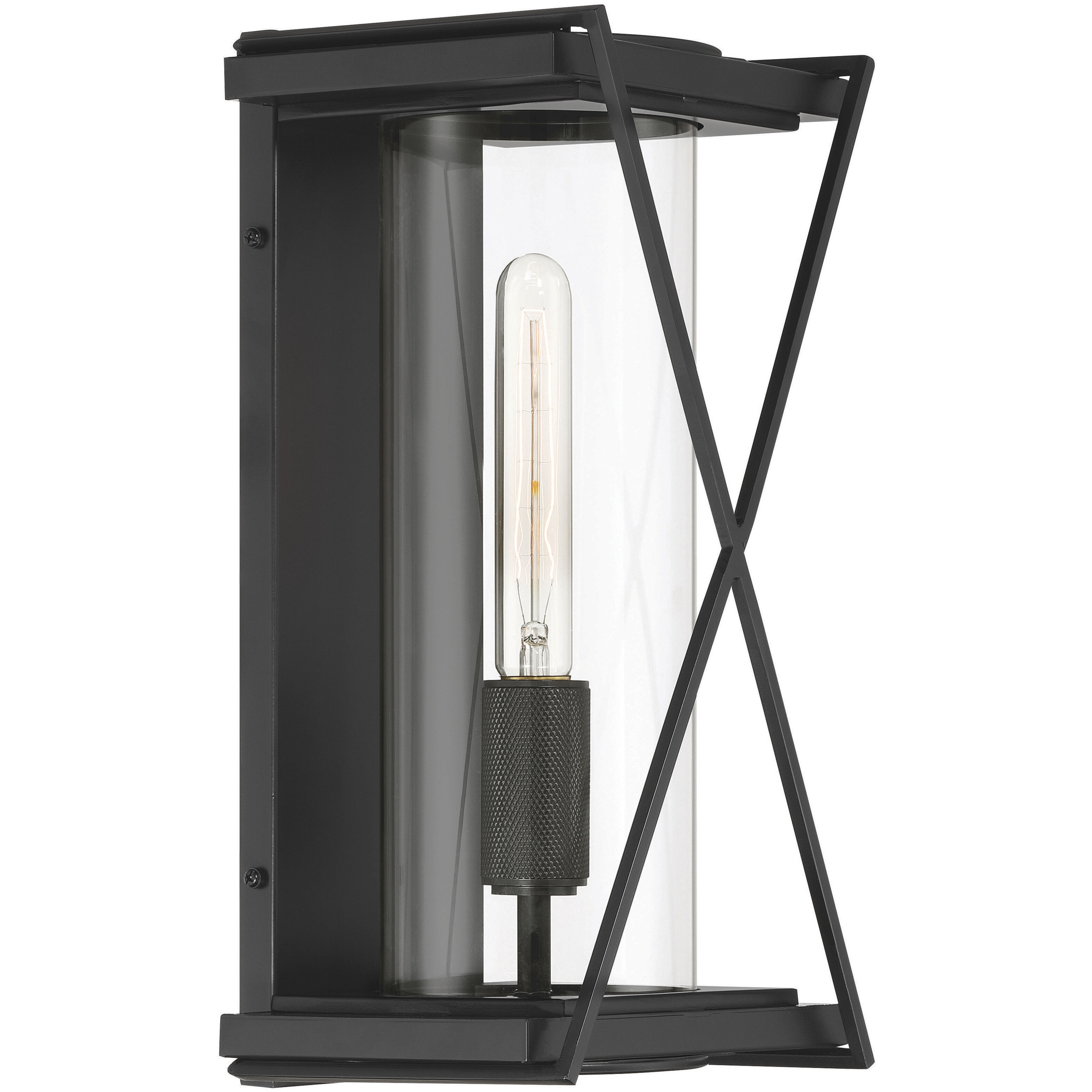 Rockhill 1 Light 15.75 inch Dark Matte Black Outdoor Sconce
