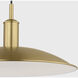 TOB by Thomas O'Brien Dash LED 18 inch Burnished Brass Pendant Ceiling Light