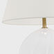 Julie Neill Talia 29.25 inch 5.00 watt White Glass Cordless Table Lamp Portable Light, Medium