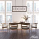 Felippe 8 Light 40 inch Onyx Bengal Linear Chandelier Ceiling Light