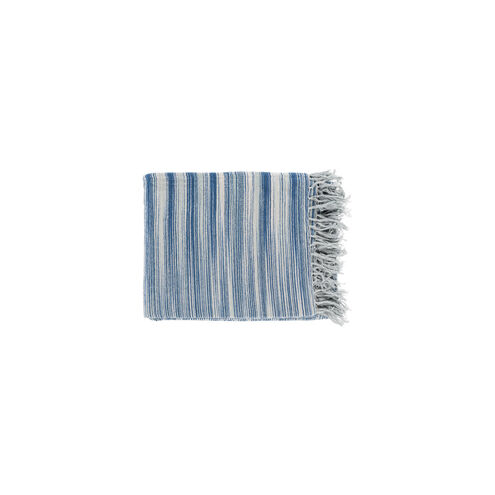 Tanga 60 X 50 inch Navy and Blue Throw