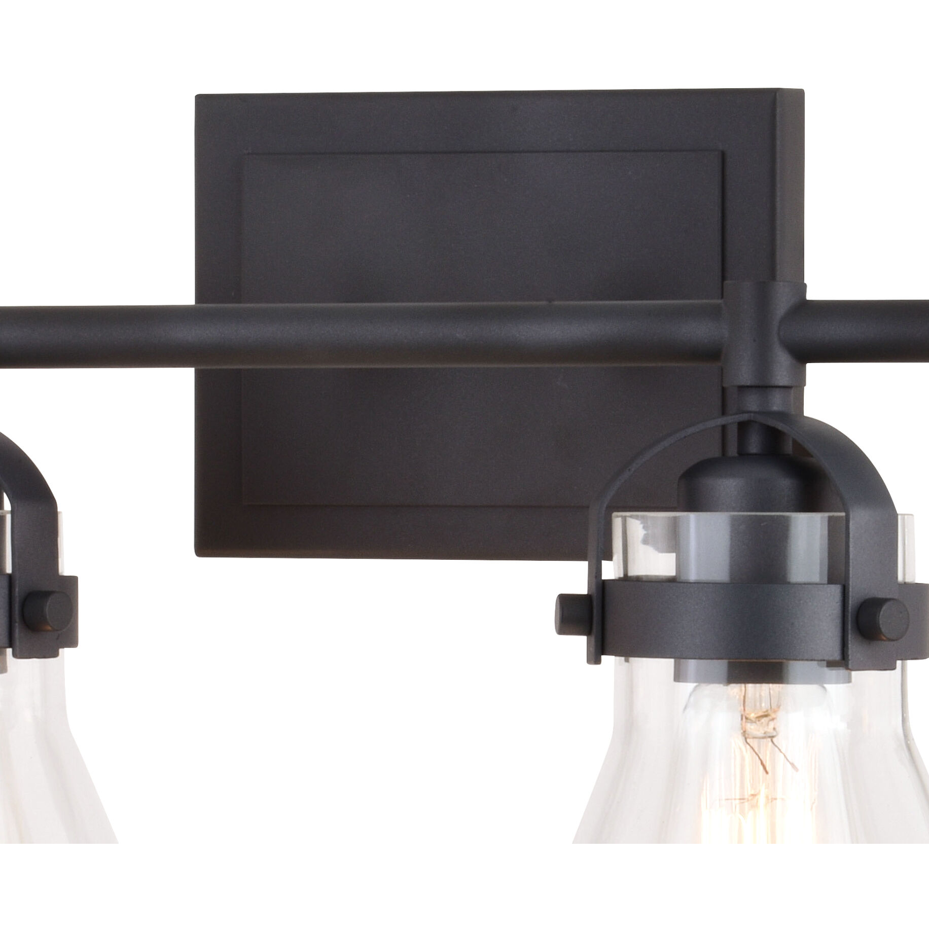 Mason LED 32.5 inch Charcoal Black Bathroom Light Wall Light in 4