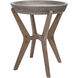 Tonga 21.75 X 18.25 inch Polished Concrete with Atlantic Brushed Accent Table