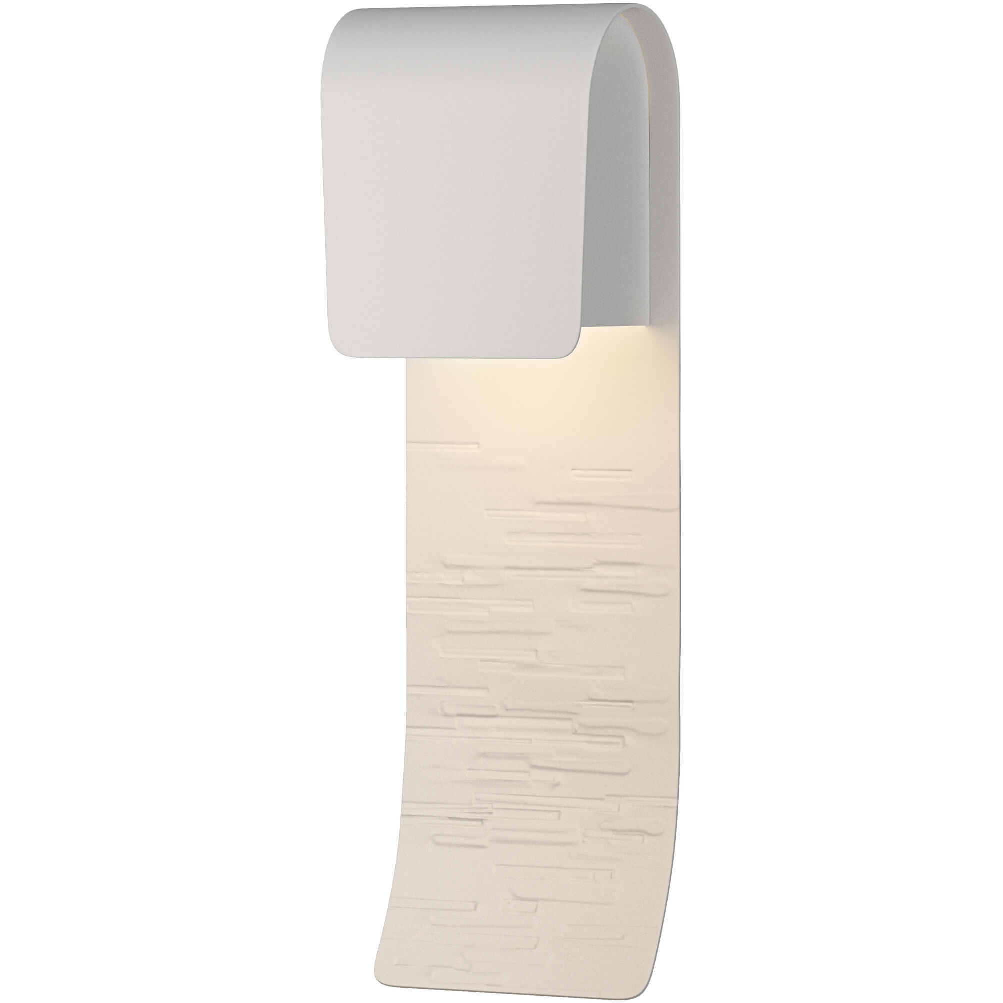Element 1 Light 19 inch White Outdoor Sconce, Small
