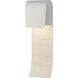 Element 1 Light 19 inch White Outdoor Sconce, Small
