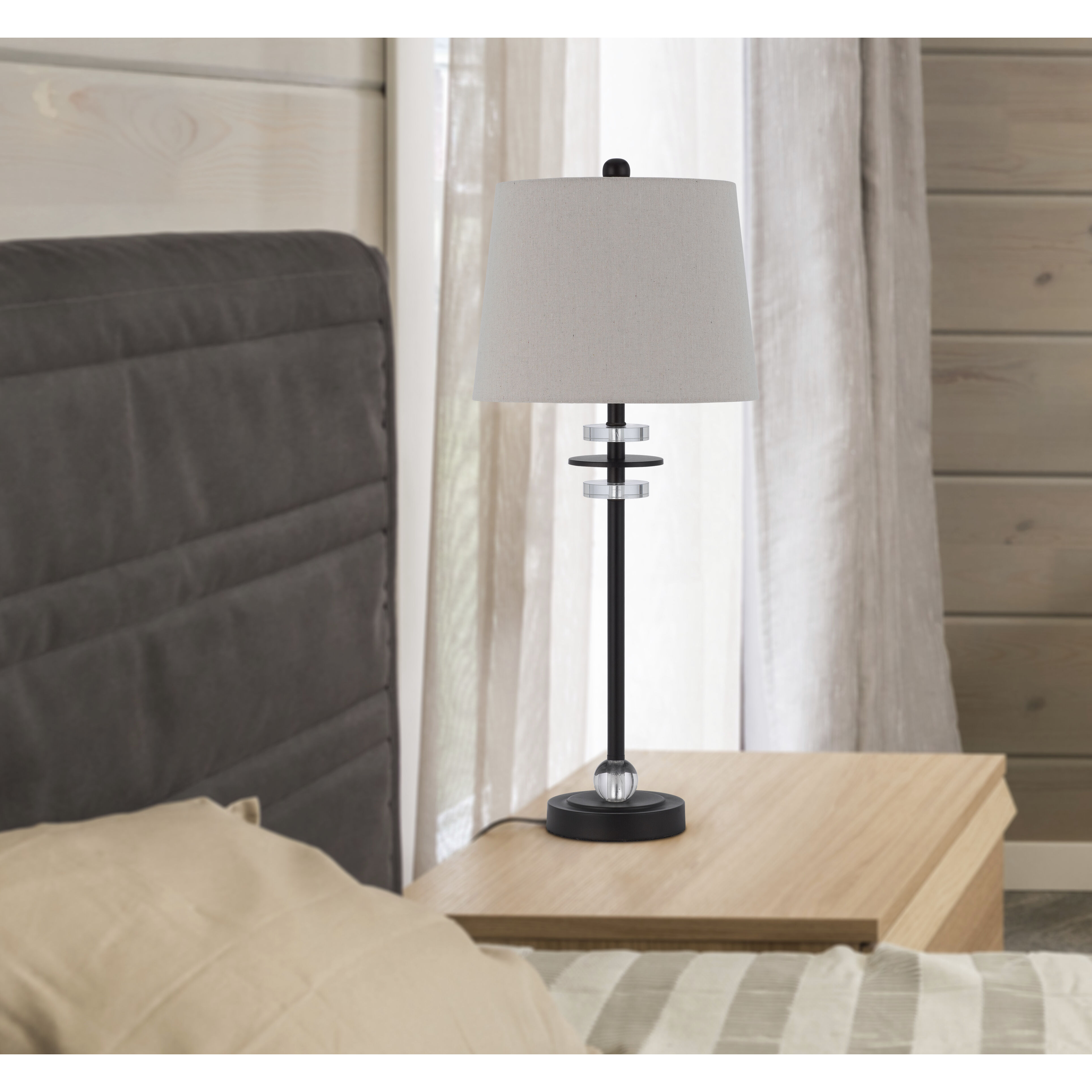 Sitka 29 inch 60.00 watt Black Lamp Set Portable Light