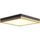 Alora Mood Sydney LED 14.25 inch Aged Gold and Matte Black Flush Mount Ceiling Light