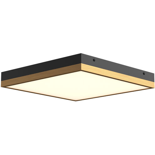 Alora Mood Sydney LED 14.25 inch Aged Gold and Matte Black Flush Mount Ceiling Light