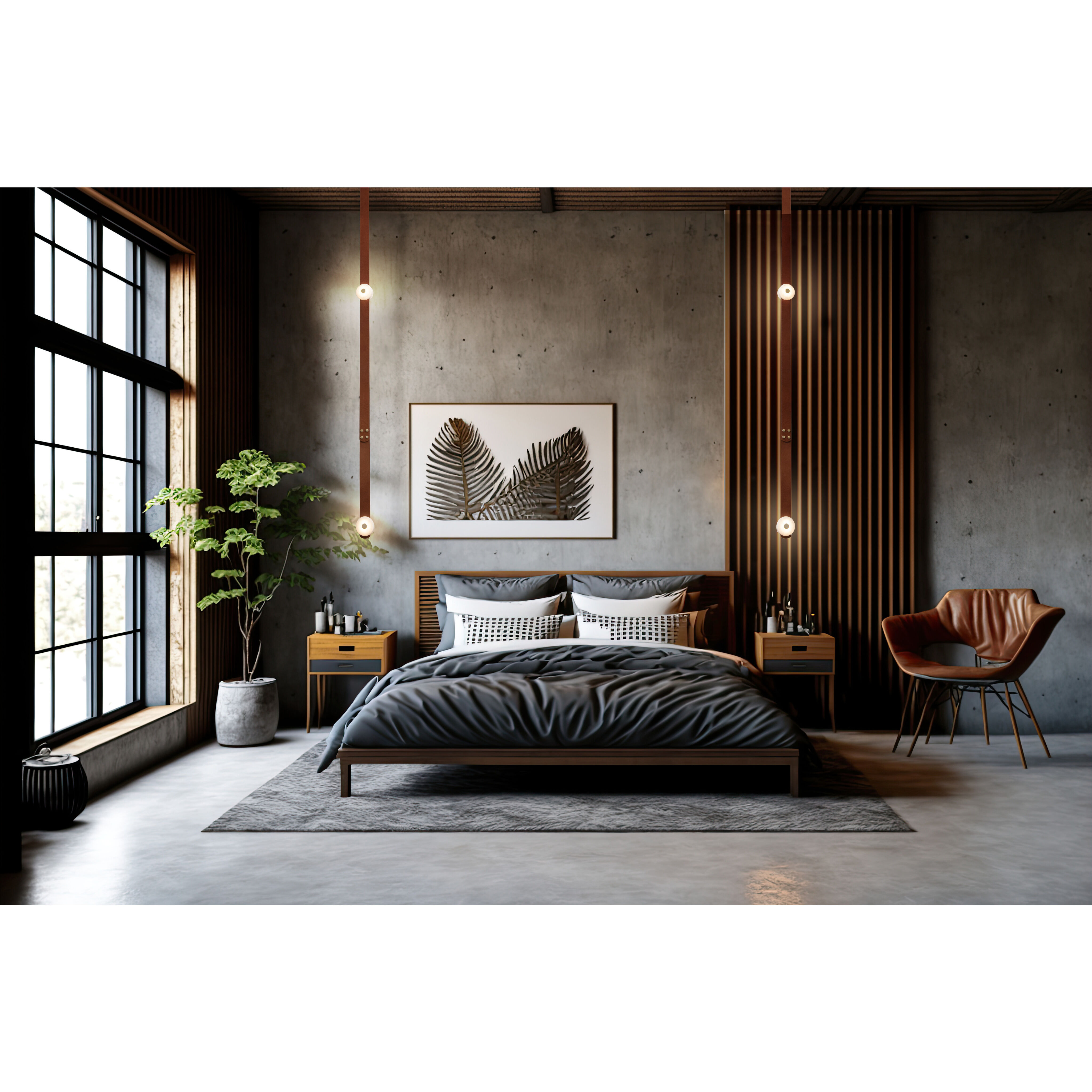 Art & Alchemy SNAPS LED 4 inch White Pendant Ceiling Light in Black Leather with Alabaster, Small