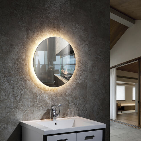 Round Edge-Lit LED Mirror 24 inch Wall Mirror