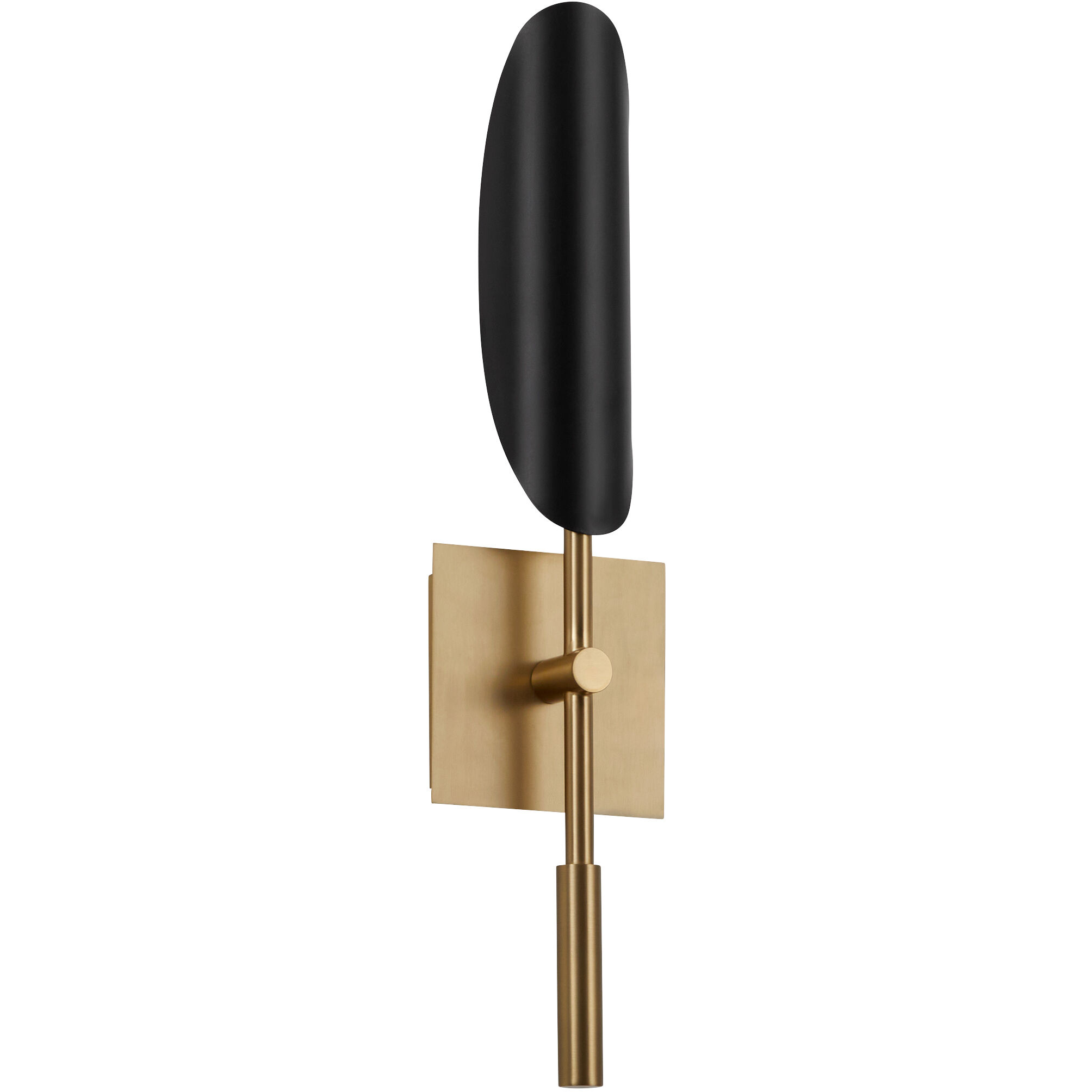 Pivot 1 Light 6 inch Black/Aged Brass Wall Sconce Wall Light
