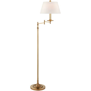 Chapman & Myers Dorchester3 51 inch 75.00 watt Antique-Burnished Brass Swing Arm Floor Lamp Portable Light