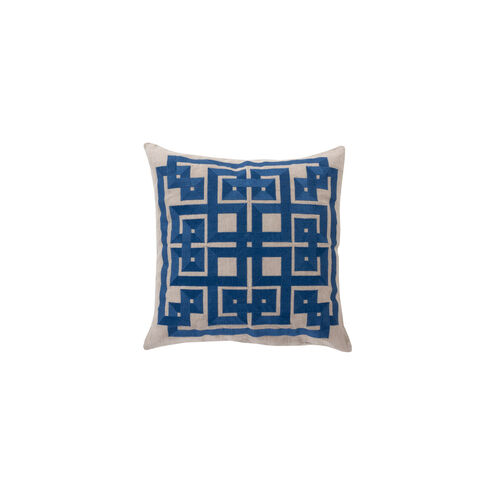 Gramercy 18 X 18 inch Navy and Light Gray Throw Pillow