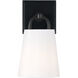 Brody 1 Light 6 inch Matte Black Sconce Wall Light