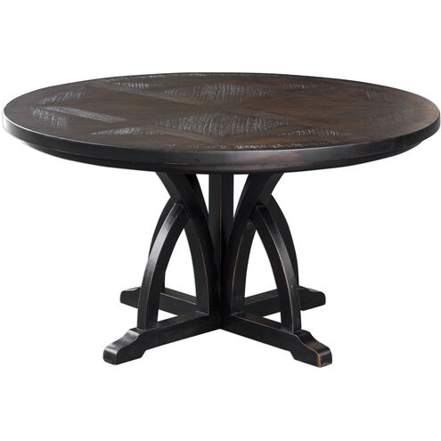 Maiva 56 X 30 inch Black Dining Table