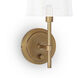 Southern Living Franklin 1 Light 6 inch Natural Brass Wall Sconce Wall Light