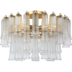 Julie Neill Lorelei LED 18 inch Gild Semi-Flush Mount Ceiling Light