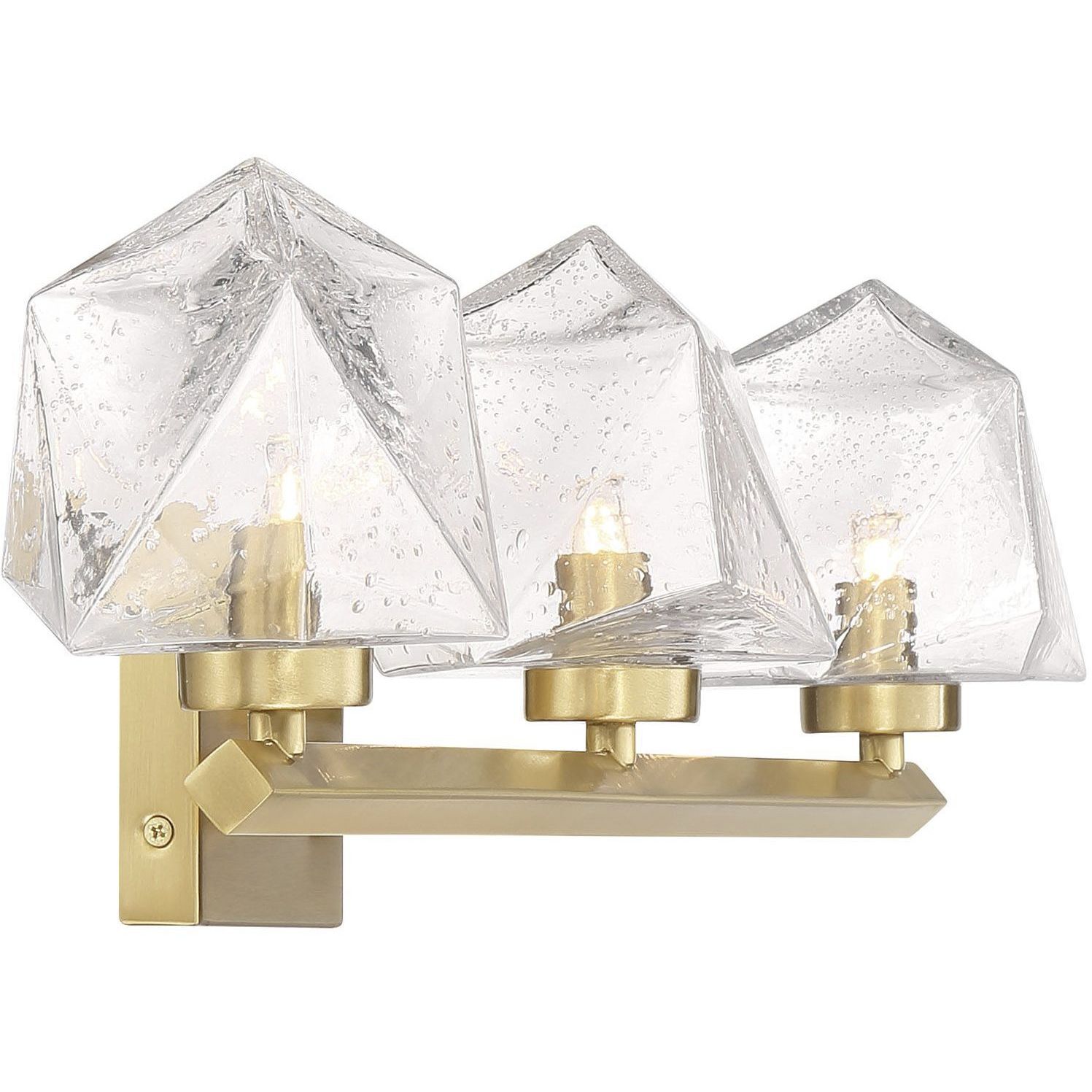 Castello LED 25 inch Warm Brass Bathroom Vanity Light Wall Light