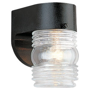 Outdoor Wall 1 Light 6 inch Black Outdoor Wall Lantern, Large