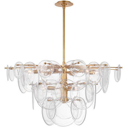 AERIN Loire 9 Light 37.25 inch Gild Chandelier Ceiling Light, Large
