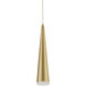 Mina 2.75 inch Brushed Gold Pendant Ceiling Light