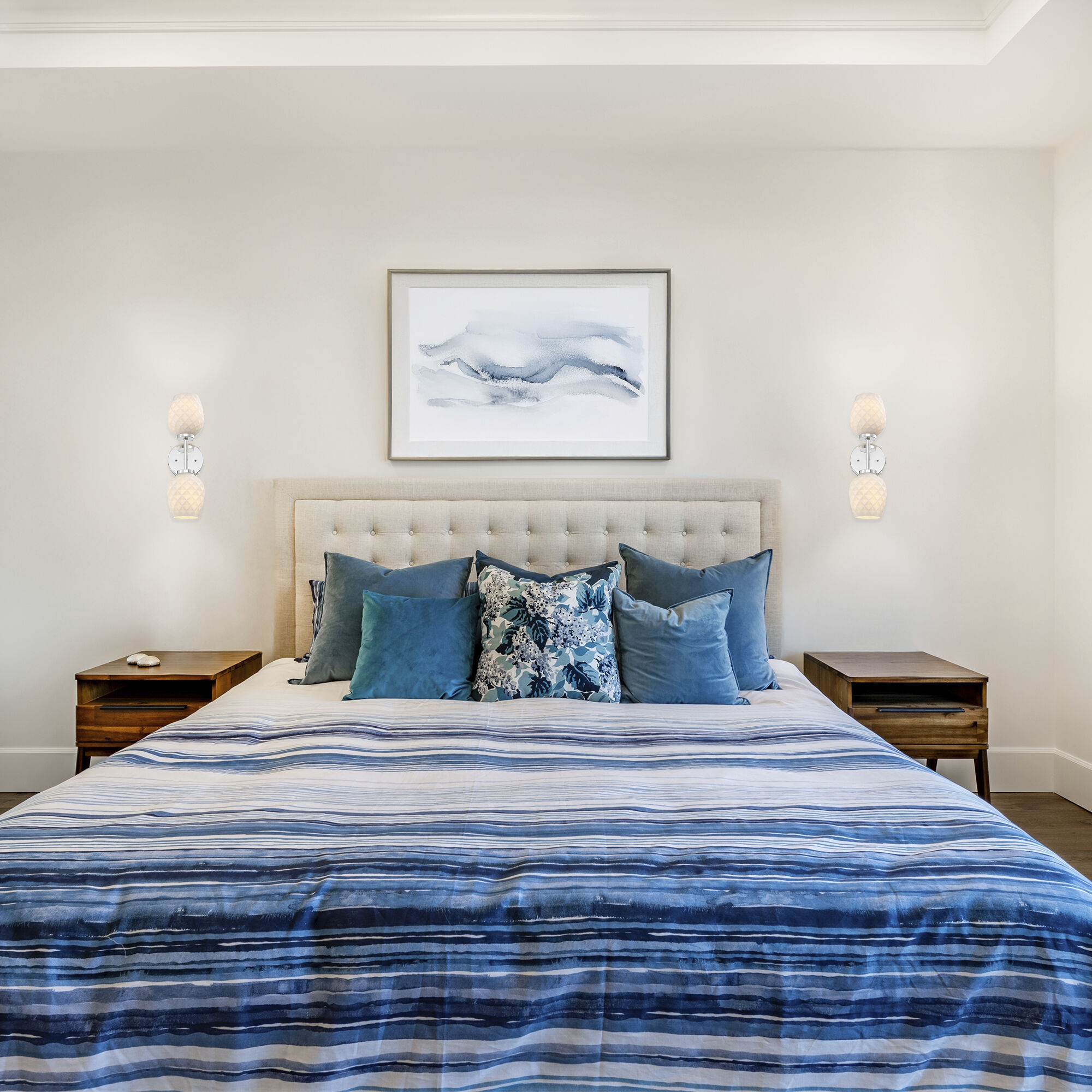 Dita Wall Sconce Wall Light in Polished Nickel