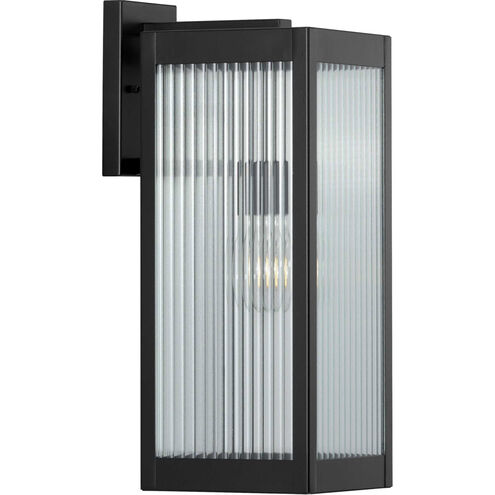 Felton 1 Light 18 inch Matte Black Outdoor Wall Lantern, Large