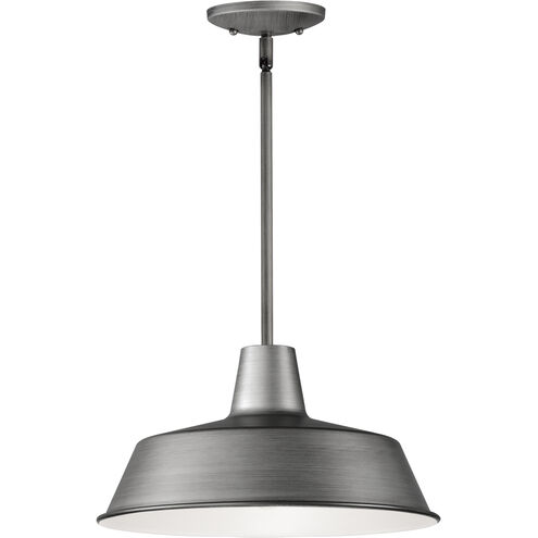 Pier M 1 Light 14 inch Weathered Zinc Outdoor Pendant, X-Large