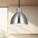 Chroma LED 6.38 inch Brushed Nickel Pendant Ceiling Light