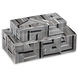 Cade 10.5 inch Black/White Boxes, Set of 2