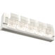 Tessera LED 18.5 inch Salt White with Ash Vanity Light Wall Light