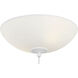 Universal LED Matte White Fan Light Kit
