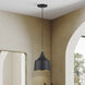Bolita 8 inch Bronze with Antique Brass Accents LED Pendant Ceiling Light