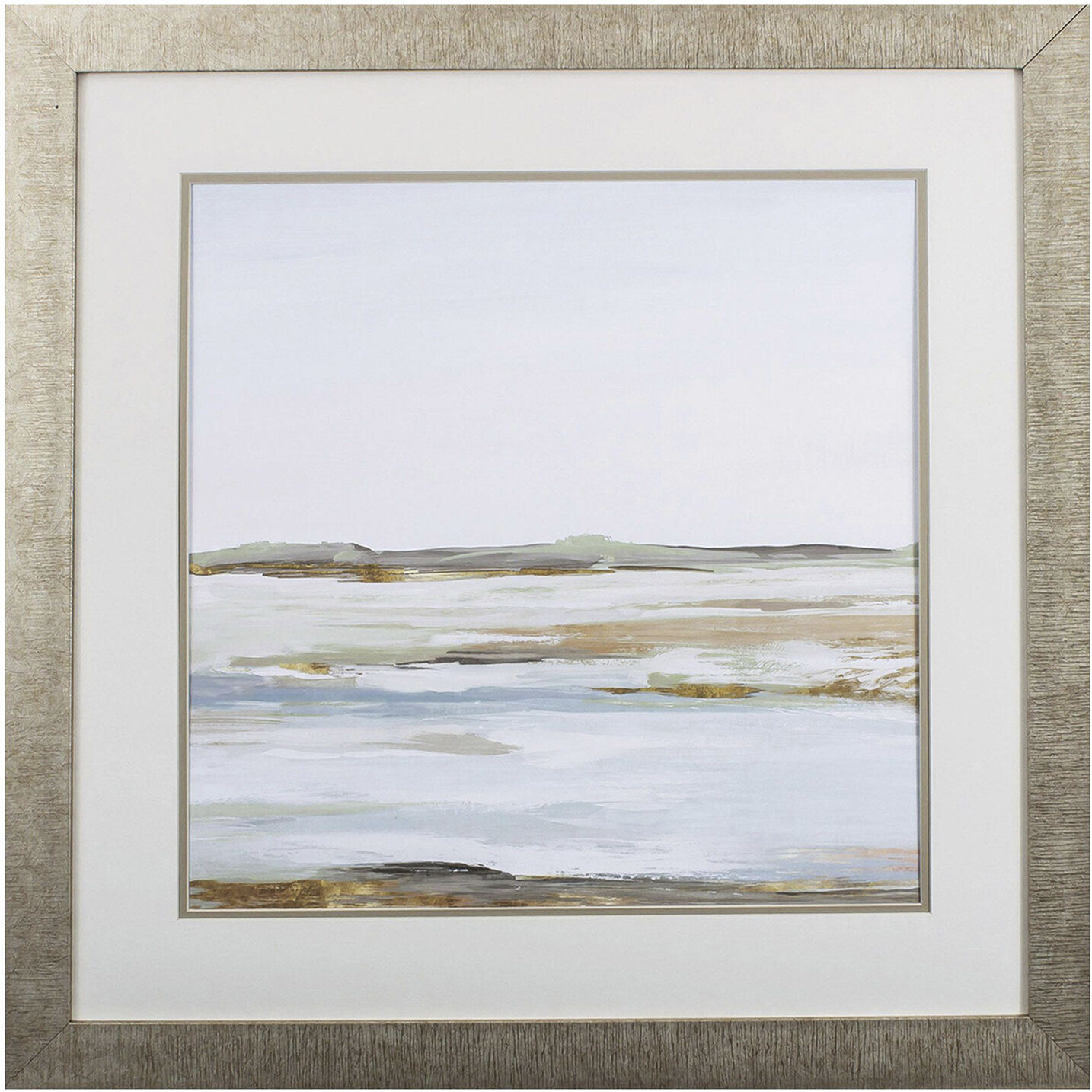 Vastness Turquoise and Blue Framed Art, Propac