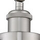 Franklin Restoration Canton LED 6.5 inch Brushed Satin Nickel Sconce Wall Light in Seedy Glass