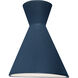 Ambiance Collection - Retro Wall Sconce Wall Light in Midnight Sky/Matte White, Form+Finish+Function